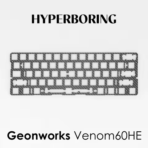 Geonworks Venom60HE Positioning Plate and Foams 6.25/7U Fr4/Alu/carbon Material Custom Gaming Magnet