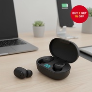 E6S Wireless Earbuds Bluetooth Headset Noise Reduction Headphones with Microphone  Fon Telinga Tanpa