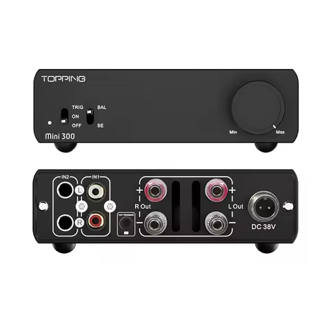 TOPPING mini300 Compact Desktop Power Amplifier Mini 300 Hifi Speaker audio Power AMP 140w/4Ohm Out 