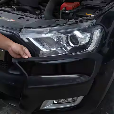 Ford Trim Ranger T6 Accessories For Ford Ranger Wildtrak T6 T7 T8 2015-21 ABS Black Car Front Head L
