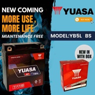 YUASA YB5L YB5 BATTERY MOTORCYCLE LC135 V1 EGO NOUVO KRISS EX5 DREAM E BONUS SRL110 SMASH WAVE NGK R