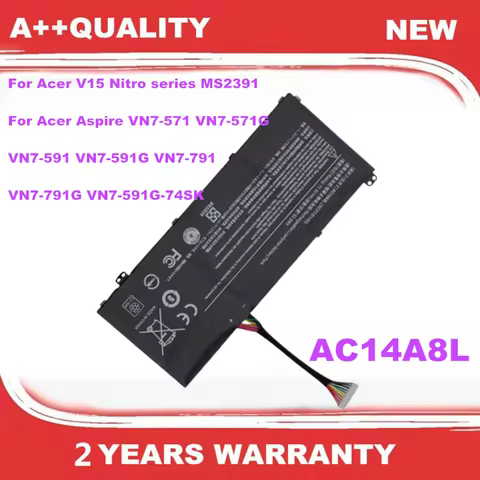 AC14A8L Laptop Battery for Acer V15 Nitro Aspire VN7-791G VN7-791 VN7-571 VN7-591 VN7-571G