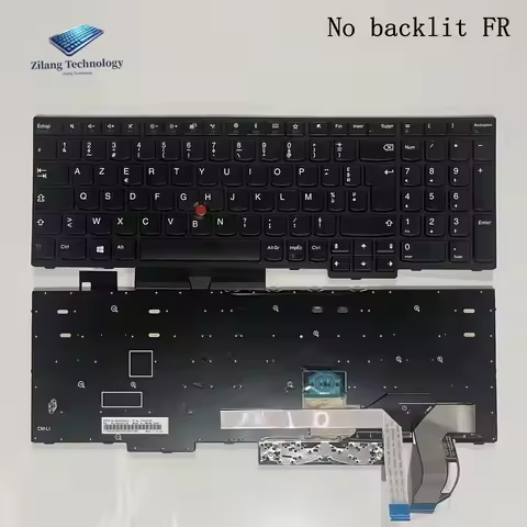 For Lenovo No backlit FR French keyboard E580, E585, E590, E595, T590, P53S, L580, L590, P52, P72, P