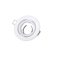 EVZ Eyeball Fitting White Eye ball Casing Single Round adjustable Angle plaster ceiling hidden mr16 gu10, 70% megasales