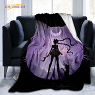 Anime Sailor Moon Throw Blanket for Sofa Beds Kids Blankets Warm Bed Sheet Soft Bedding Queen Size Girls Room Decor