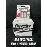 (Box) Factory Price Energizer Max Alkaline Battery AA AAA C D 9V AAAA 23A 27A Card / Bateri Energize
