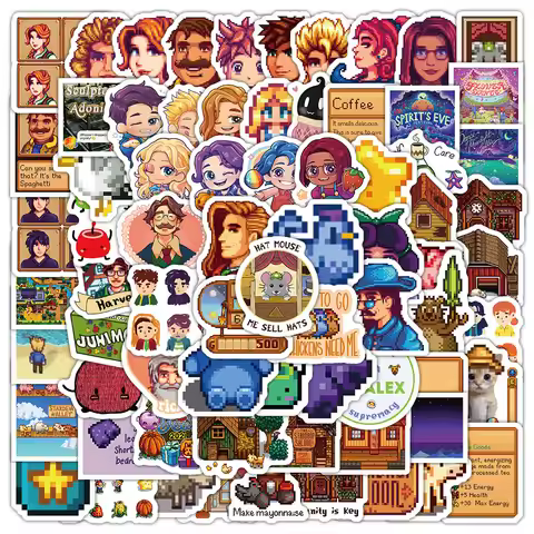 10/50/100PCS Stardew-Valley Stickers Stardew Valley Chicken Graffiti Decals Laptop Phone Scrapbook L