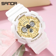 SANDA Waterproof Digital Multifunction Display Men Watch 6068