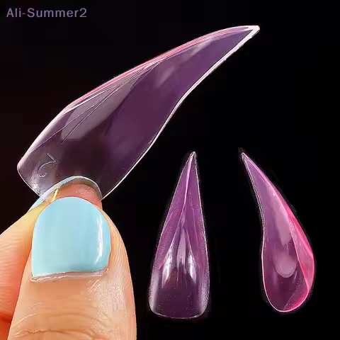 {Summer2} 120pcs Mini 3D Cat Claw Dual Nail Form For Gel Extension 3D Eagle Claw Reusable Full Cover