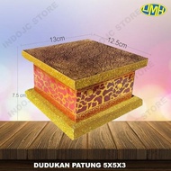 Spesial Dudukan Patung Dewa Tatakan Dewa Alas Patung Emas 5X5X3 Inch