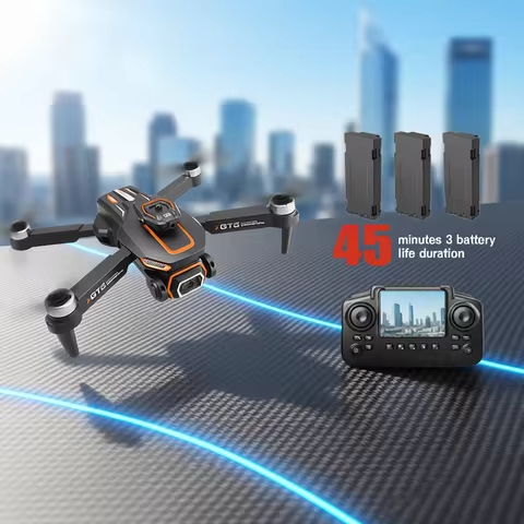 For Xiaomi GT5 Mini Drone Professional 4K Dual Camera 5G WIFI FPV Brushless Motor Avoidance Foldable