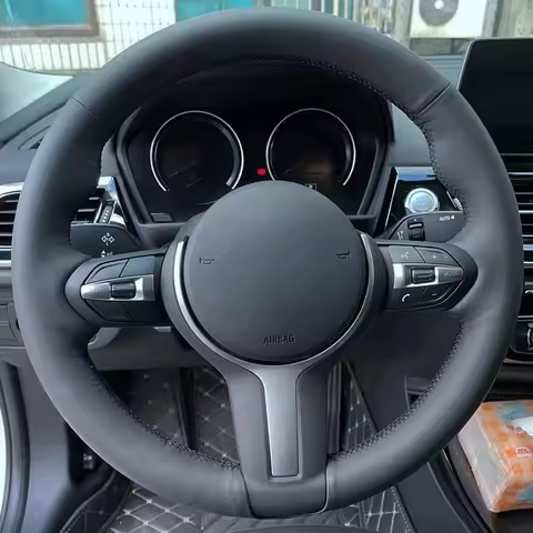 Custom Car Steering Wheel Cover Fit For BMW F87 M2 F80 M3 F82 M4 M5 F12 F13 M6 F85 X5 M F86 X6 M F33