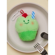 LINE FRIENDS minini lenini MELON SODA PLUSH KEYRING DESSERT CAFE