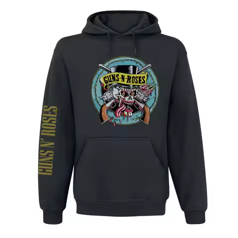 New 2026 Guns N 'Roses Long-sleeved Men's Rock American Hooded Sweatshirt with Thickened Fleece Jack