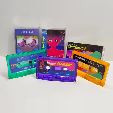 City Pop Vaporwave MACROSS 82-99 YUNG BAE Music Tape SAILORWAVE II Album Bae Cassettes Cosplay Walkm