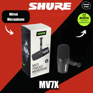 Shure MV7X XLR Podcast Microphone - ไมโครโฟนไดนามิกคุณภาพ Pro สําหรับ Podcasting & Vocal Recording เ