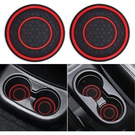 [Multi-Color Optional] Car PVC Water Coaster Car Card Slot Coaster Interior Anti-Slip Pad Water Coas
