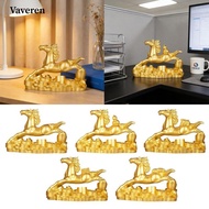 [Vaveren] Horse Art Figurine Money Horse Statue Wealth Horse Figurine Horse Statue for Desk