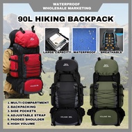 70L 80L 90L Trekking Backpack Waterproof Premium Quality Outdoor Hiking Large Capacity Travel Bag