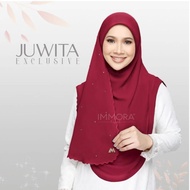 IMMORA HIJAB JUWITA Exclusive Tudung Sarung 2 Layer Scuba Awning