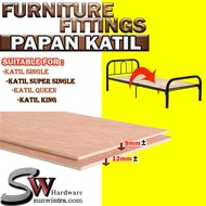 SW Hardware Plywood Timber Panel Wood Board Sheet Papan Plywood Kayu, Katil Single,Super single.Quee