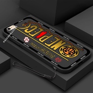 Casing Vivo Y85 Y85A Y91 Y95 Y93 INS Anime One Piece Golden LOGO Straight Edge TPU Soft Phone Case