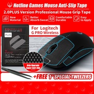 Hotline Games 2.0Plus Mouse Grip Tape for Logitech G PRO Wireless Gaming Mouse Anti-Slip Tape ,Grip Upgrade