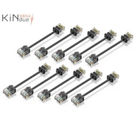 10Pack Cat6/Cat6a Slim RJ45 UTP Network Cord 10Gbps Cat 6 Patch Cable for Patch Panel to Switch Flex