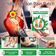 12pcs ACHILLES TENDONITIS PAIN RELIEF PATCH Plaster Tendonitis Achilles Melegakan Kesakitan Legakan 
