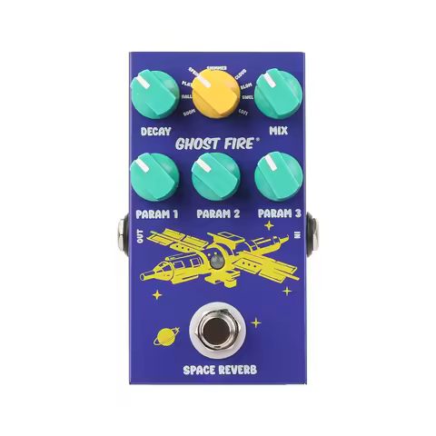 Ghost Fire Guitar Effect Pedal Digital Space Reverb Electric Guitar Effect Pedal Effector with 9-Mod