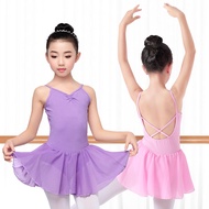 Ballet Dance Leotard Dress Girls Gymnastics Leotard Dance Costumes For Kids Chiffon Dress