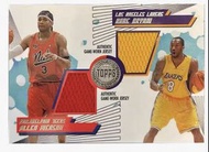 Topps Kobe Bryant and Allen Iverson 雙人球衣物料 /140 NBA card 籃球球星卡 球員卡