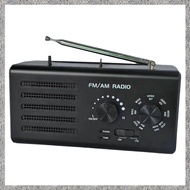 Portable AM/FM Radio Transistor Radio Loud Speaker Large Tuning Knob Headphone Jack for Home Outdoor