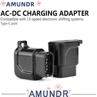 AMUNDR USB-C Bike Charger, Waterproof Compact 4-Pin to Type-C Converter, Portable LED Indicator Fast