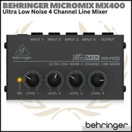 == BEHRINGER MICROMIX MX400 4 Channel Line Mixer | Mini Compact