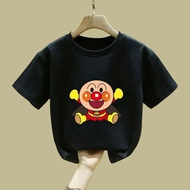 Short Sleeve Top Anpanman T-Shirt Boys Girls T-Shirts Brothers Sisters Girls Short-Sleeved 2025 Summ