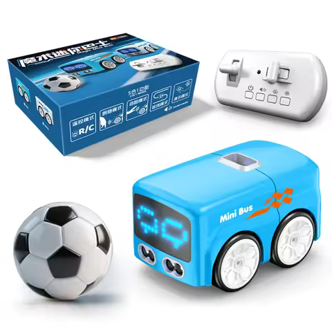 Magic RC Mini Bus Intelligent Remote Control Gesture Sensing Induction Follow Cartoon Car Smart Anim