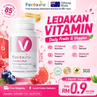 【Amelia's Choice】Pentavite Women's Multi Fruits & Veggies Chewable 30 Tablets | 23 Nutrients + 9 Sup
