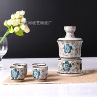 Japanese Ceramic Japanese Style Wine Set 7-Piece Set Gift Set Wine Warmer Ceramic Wine Set Wine Bott
