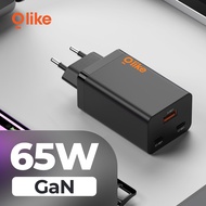 OLIKE CHARGER ADAPTER FLASH CHARGING FAST CHARGING POWER ADAPTER  65W GaN1