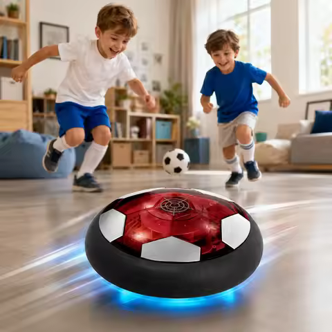 Electric Soccer Ball Hover Soccer Ball LED Light Projector Suspended Football Toys Gliding Air Cushi