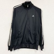 二手adidas運動外套/球衣，黑色，M碼