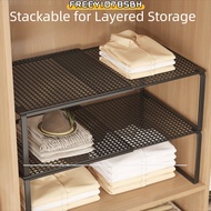 FREEYIO785BH Closet Shelf, Retractable Expandable Wardrobe Organizer, DIY Metal Adjustable Stackable