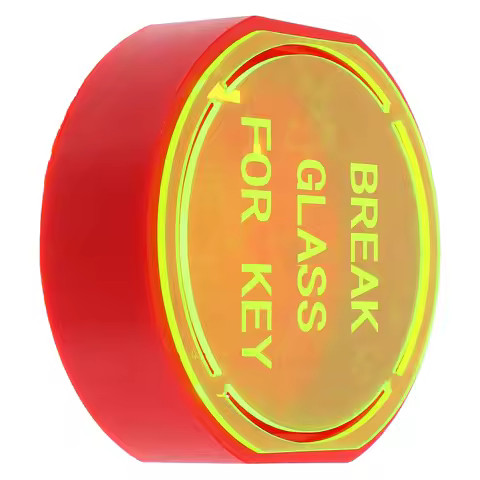 Emergency Wall Mounted Key Lock Box Break Glass Emergency Safe for Doors Windows Hotel Office Home S