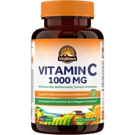 Vitalitown Vitamin C Complex 1000mg with Rose HIPS, Bioflavonoids, & Echinacea, Daily Immune Support