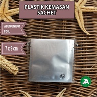 Plastic aluminum foil sachet 7 x 9 cm plastic sachet packaging for seasoning coffee packaging sachet