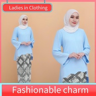 Muslim women's clothing ♛KURUNG SCALLOP BATIK RAYA2024 MEM BEASAQQQ CEY ITLIAN CREPE✰