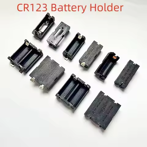 CR123A 16340 SMD SMT THM Battery Holder Nylon LIR123A Battery Storage Box Flame Retardant Pin Type G