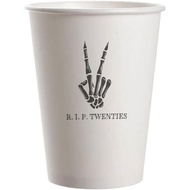SharkBliss RIP Twenties 30th Birthday Party Cups, 20 Pack 9oz RIP Twenties Death to My 20s Dirty 30 