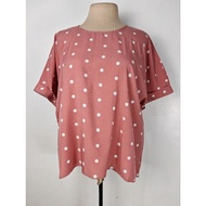 Plus size 0XL / 1XL b46" blouse polka